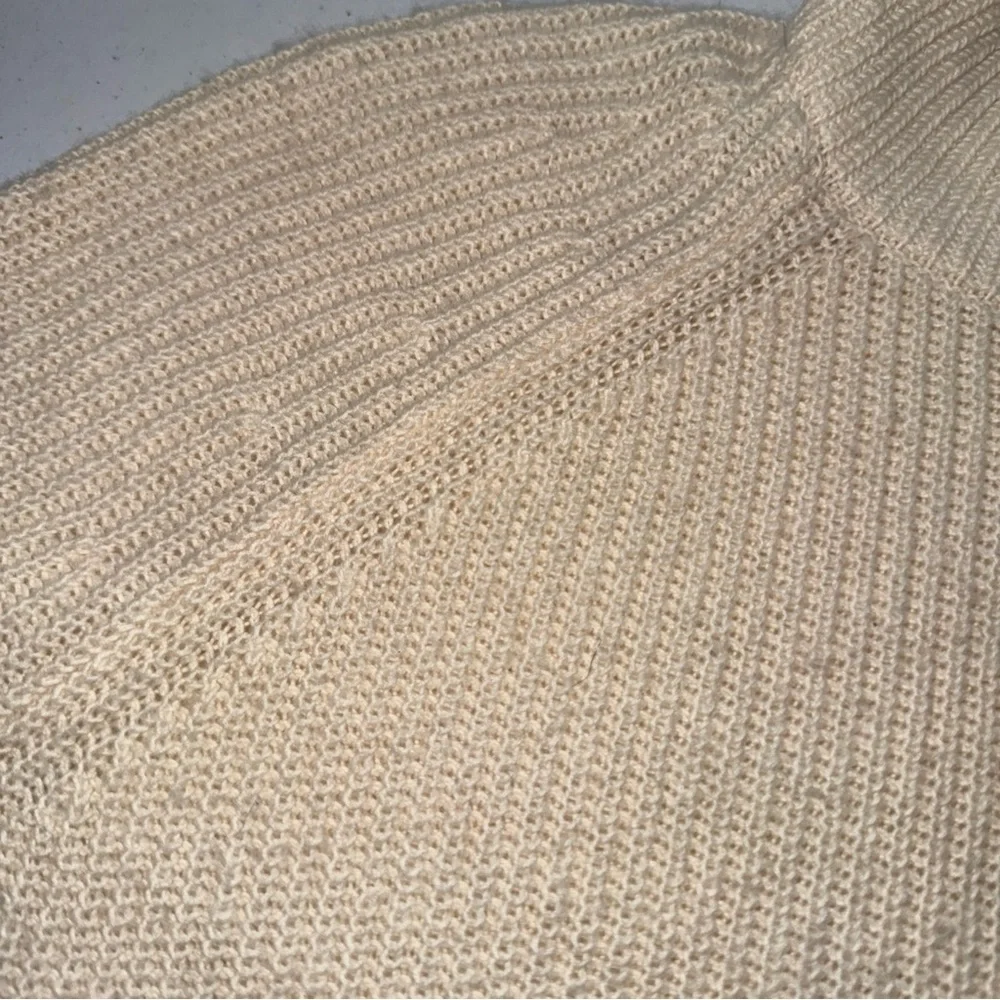 LOFT Cream Button-Accent Turtleneck Sweater‎